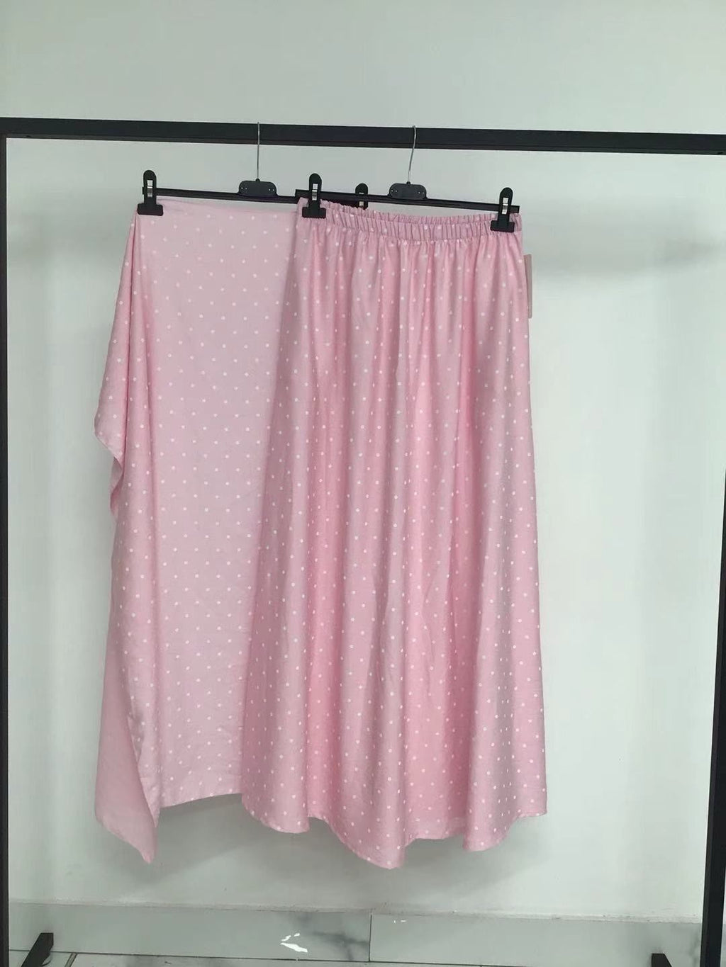 Jupe + Voile en Carré Petit Pois