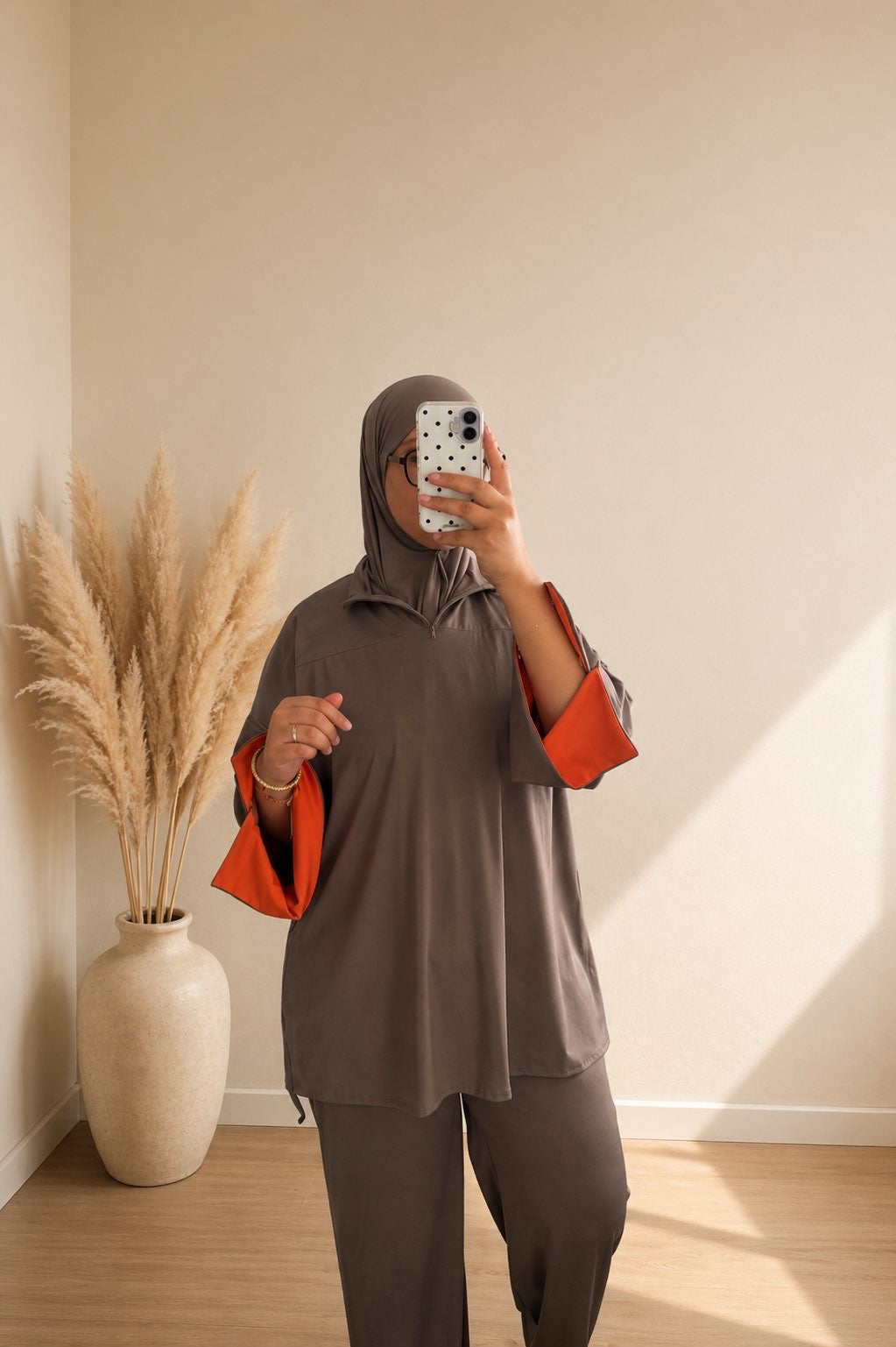 Burkini Bi-Color Shay Taupe Orange